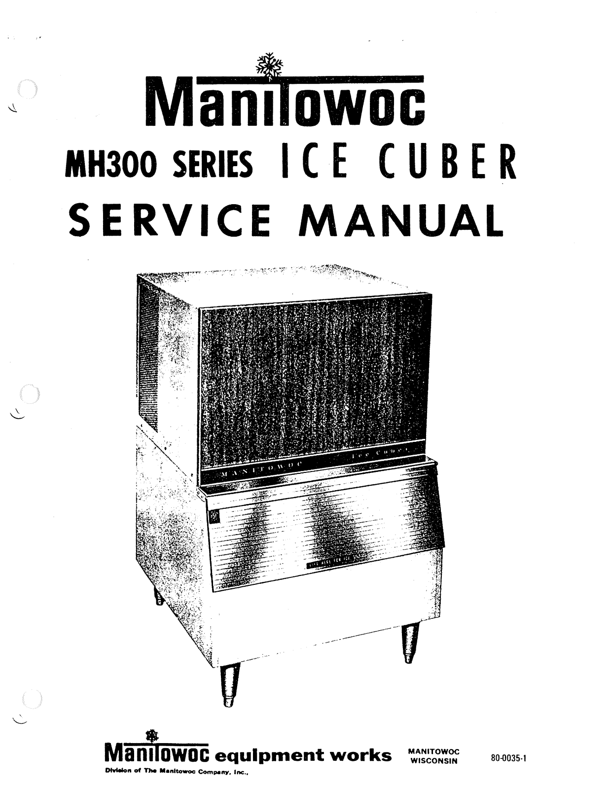 Manitowoc Ice MH300 Service Manual