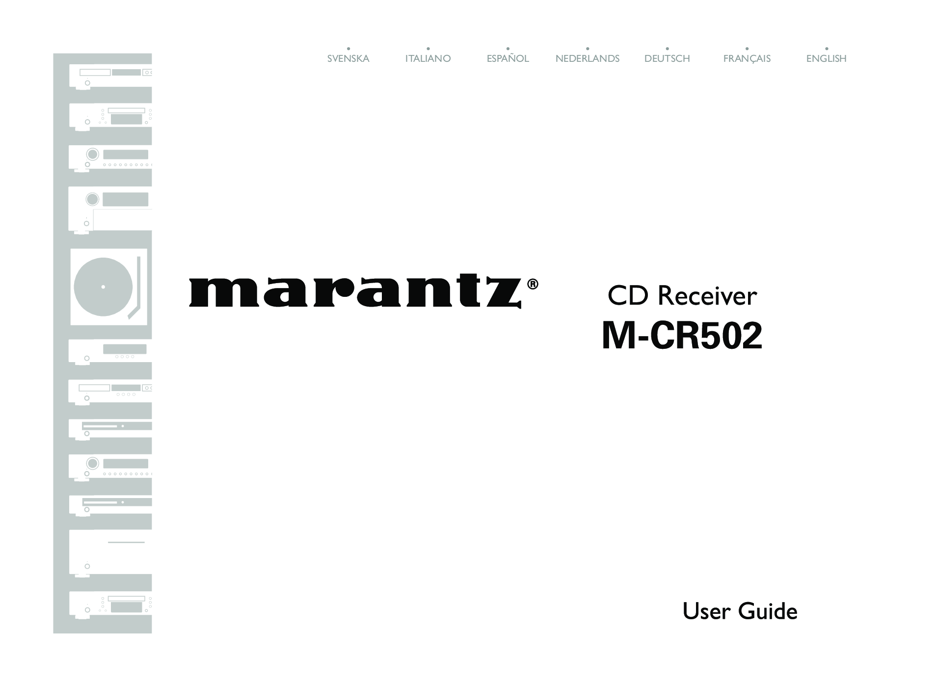 Marantz M-CR502 User Manual