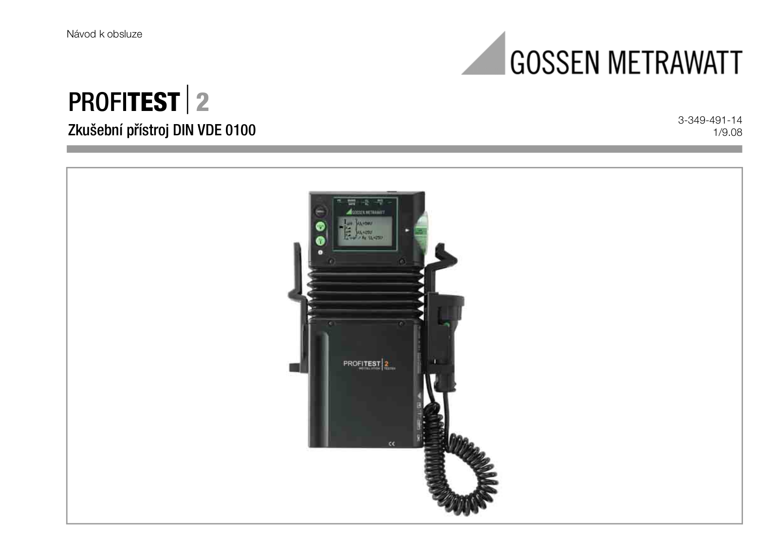 Gossen Metrawatt Profitest 2 User guide