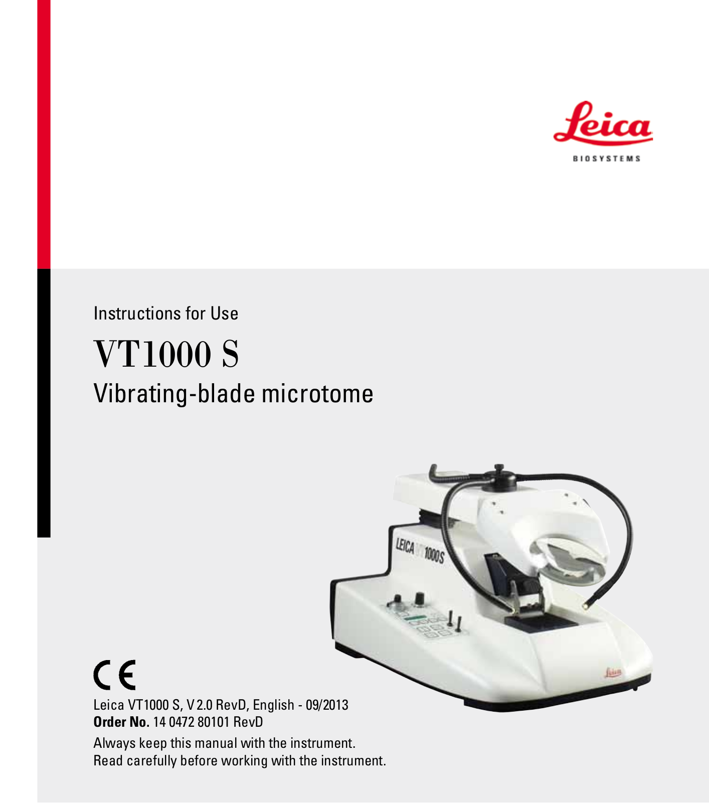 Leica VT1000 S User Manual