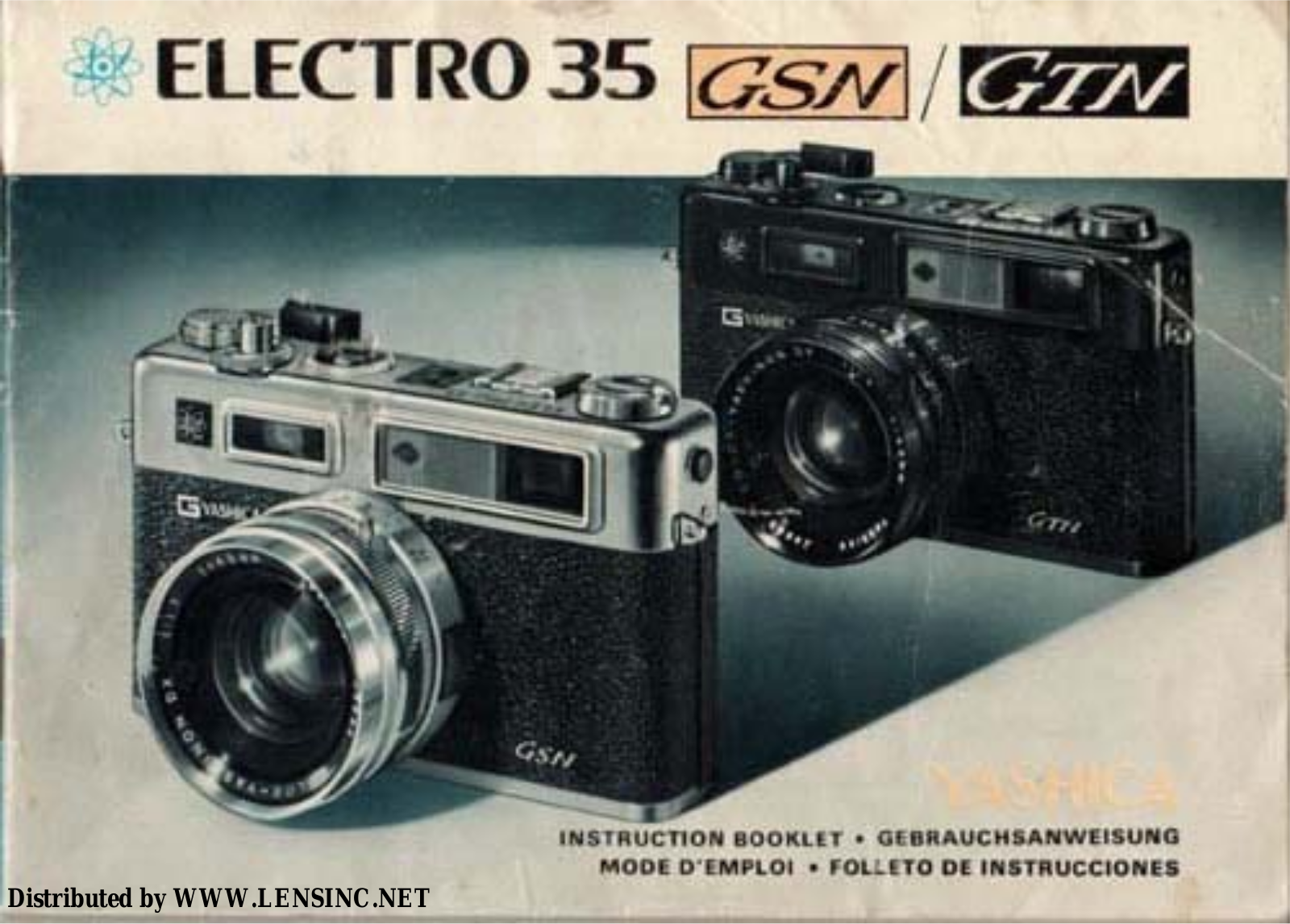 Yashica Electro 35 GSN Guía de Utilización