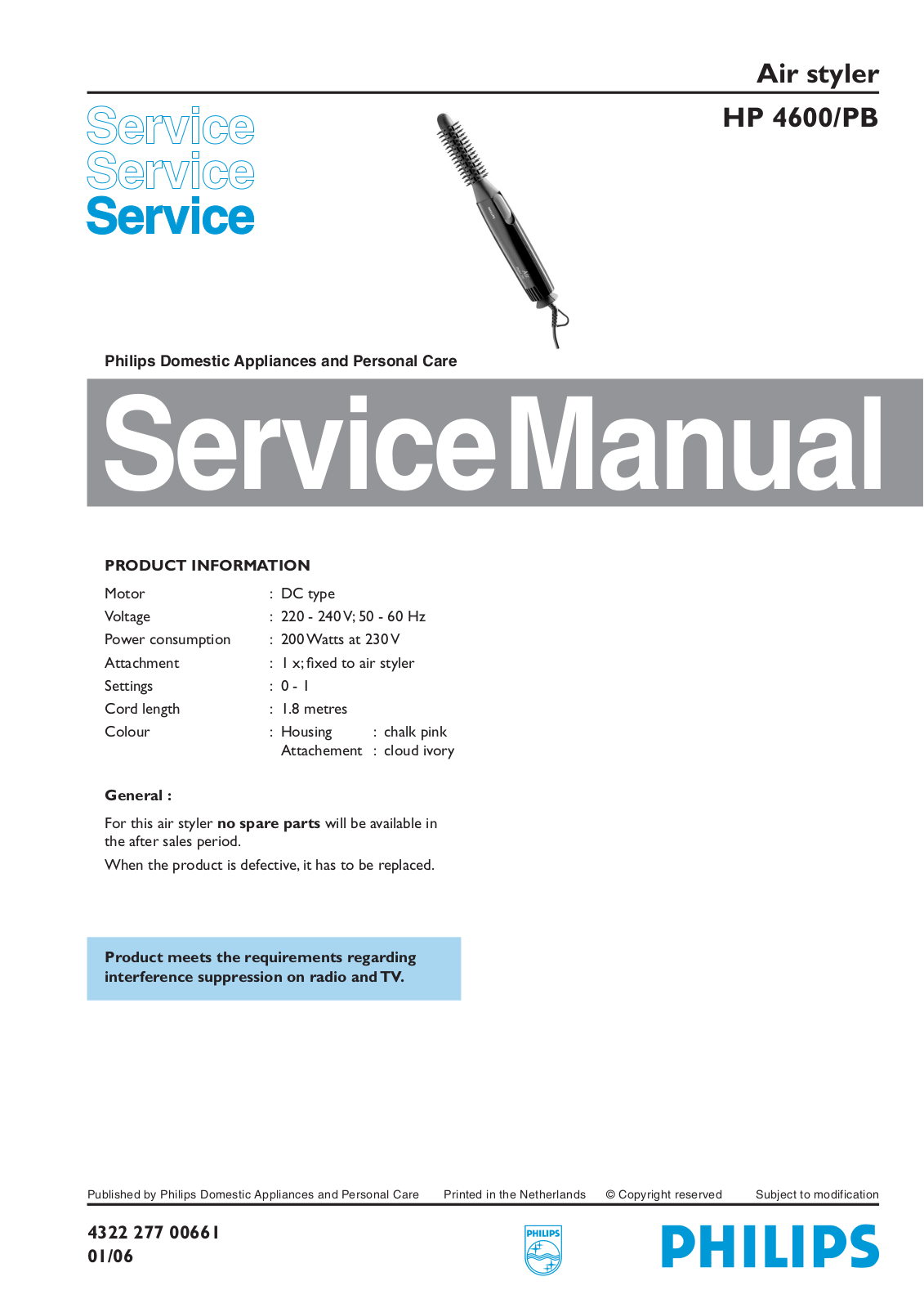Philips HP 4600-PB Service Manual