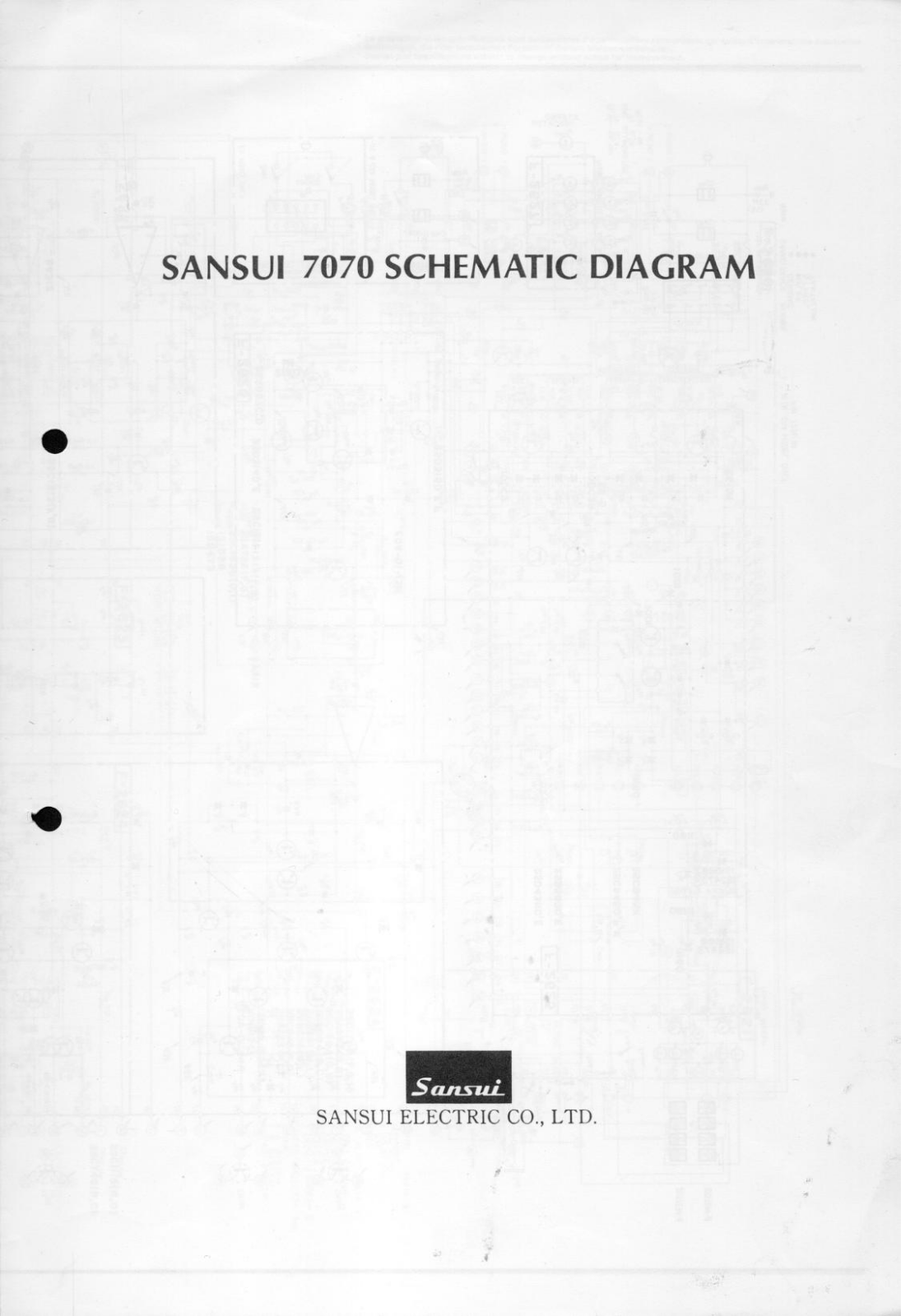 Sansui 7070 Schematic