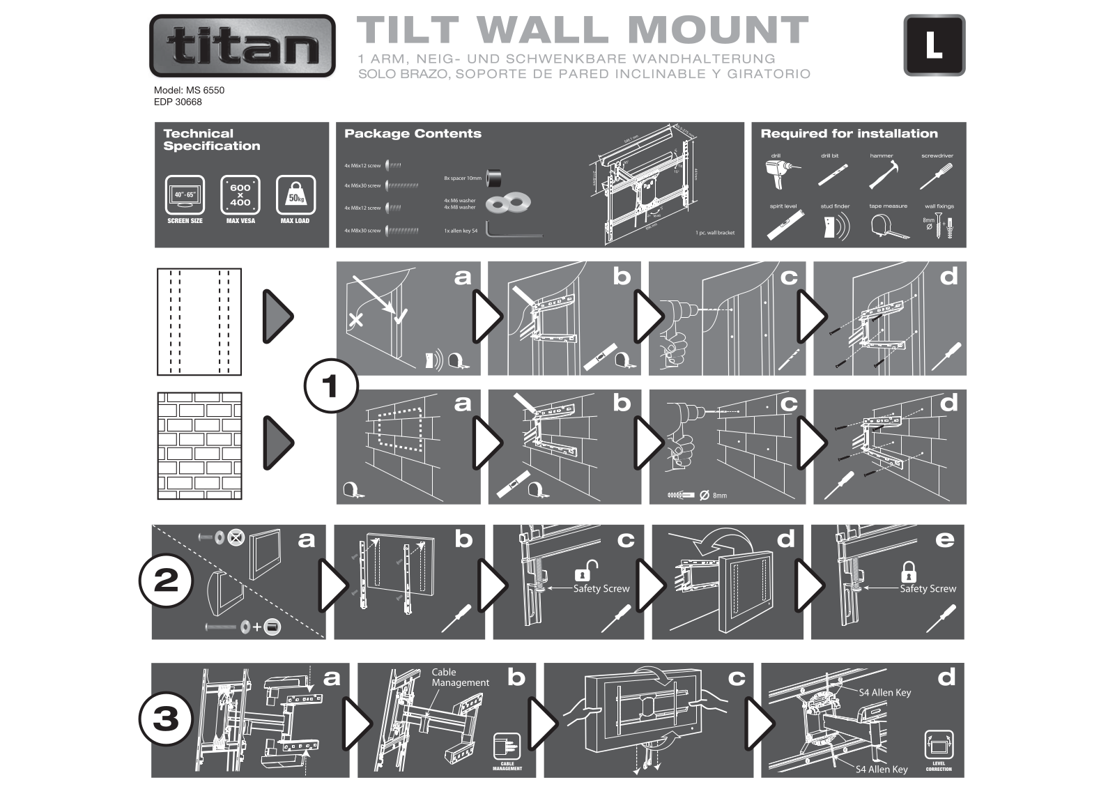 Titan MS 6550 User Manual