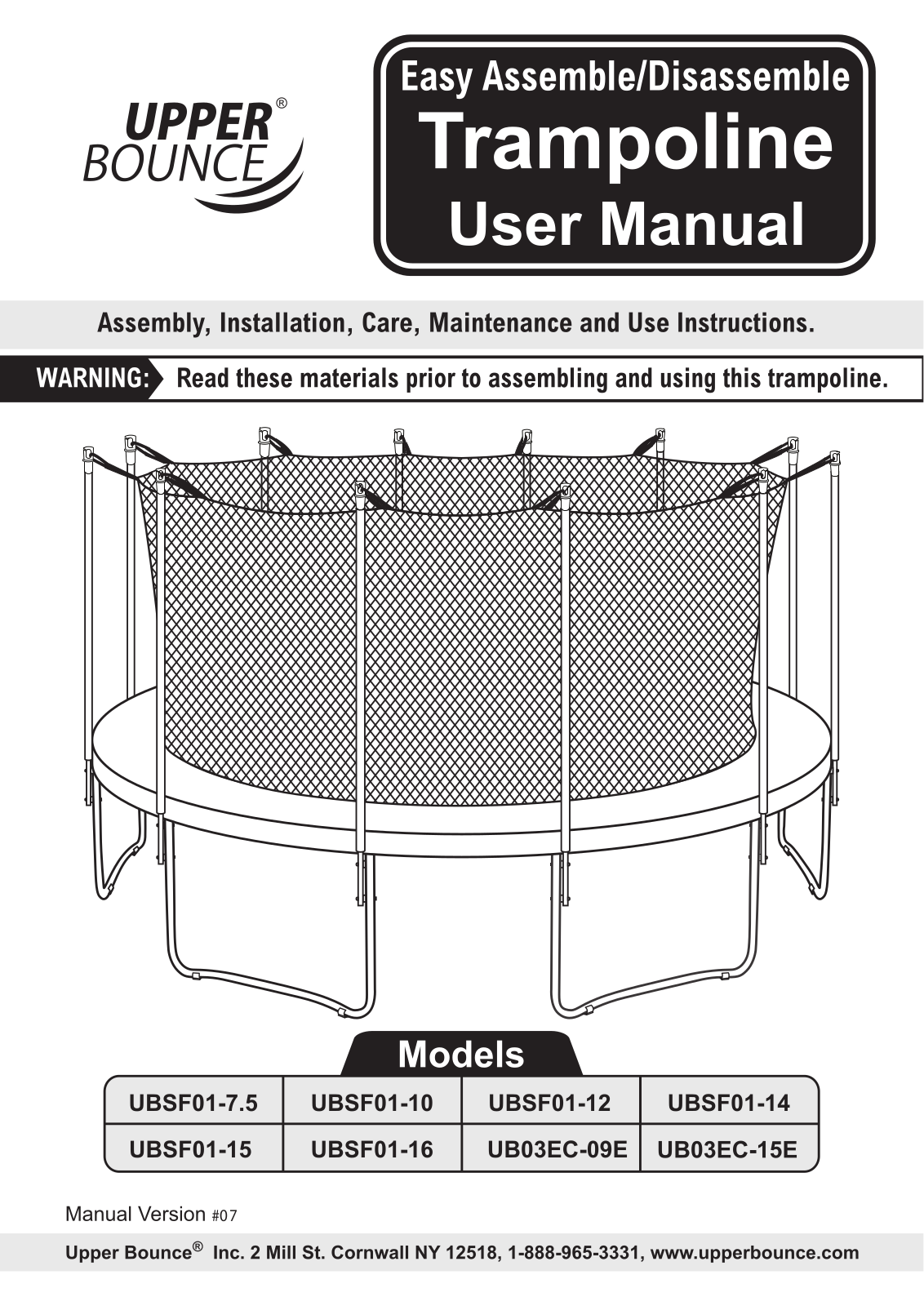 Upper Bounce W003160345 Installation&Assembly - ManualMachine.com