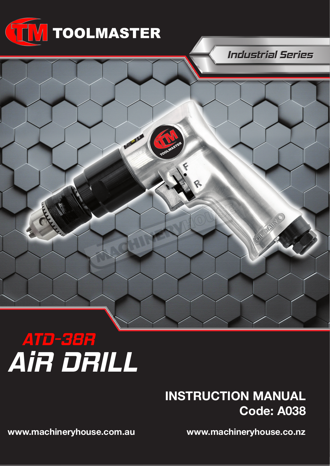 TOOLMASTER A038, ATD-38R Instructions Manual - ManualMachine.com