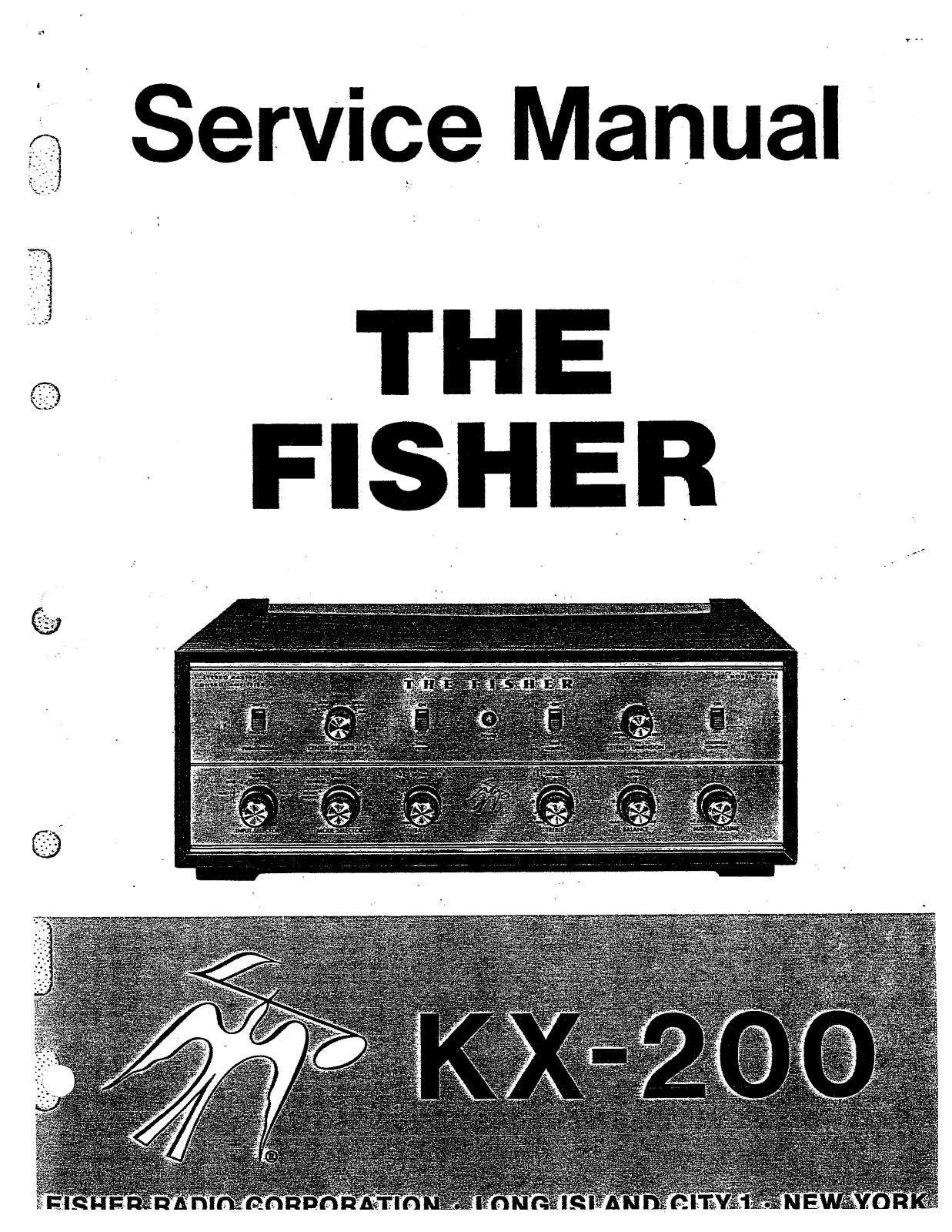 Fisher KX-200 Service manual