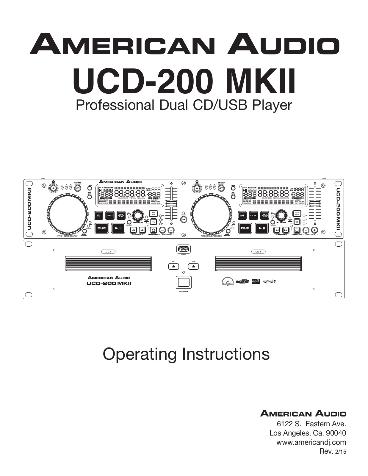 American Audio UCD-200 Mkii User Manual