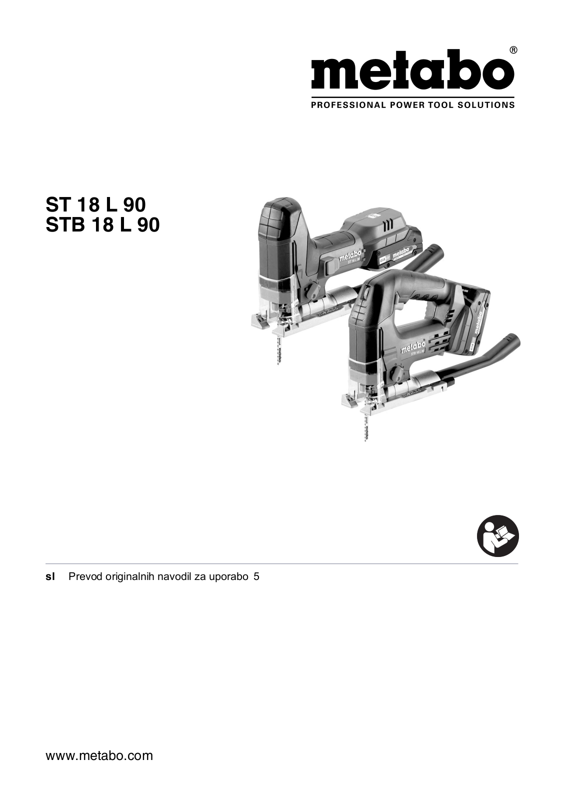 Metabo ST 18 L 90, STB 18 L 90 User guide - ManualMachine.com