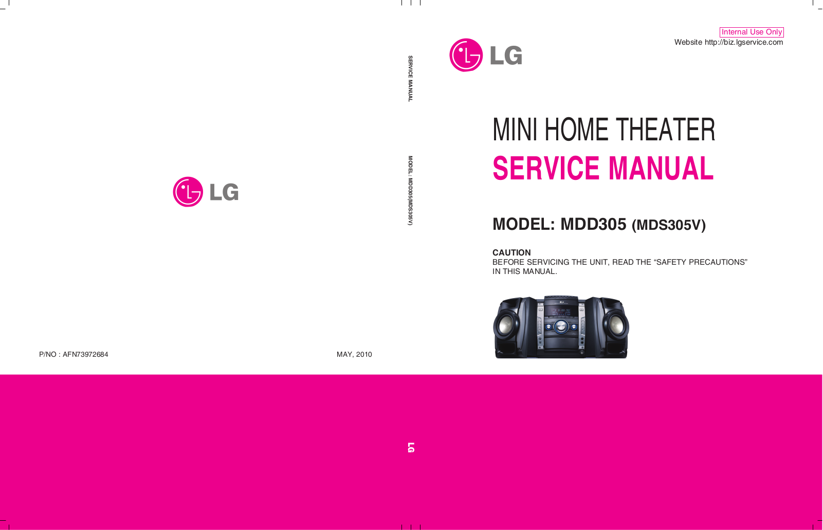 LG MDD305 Service Manual