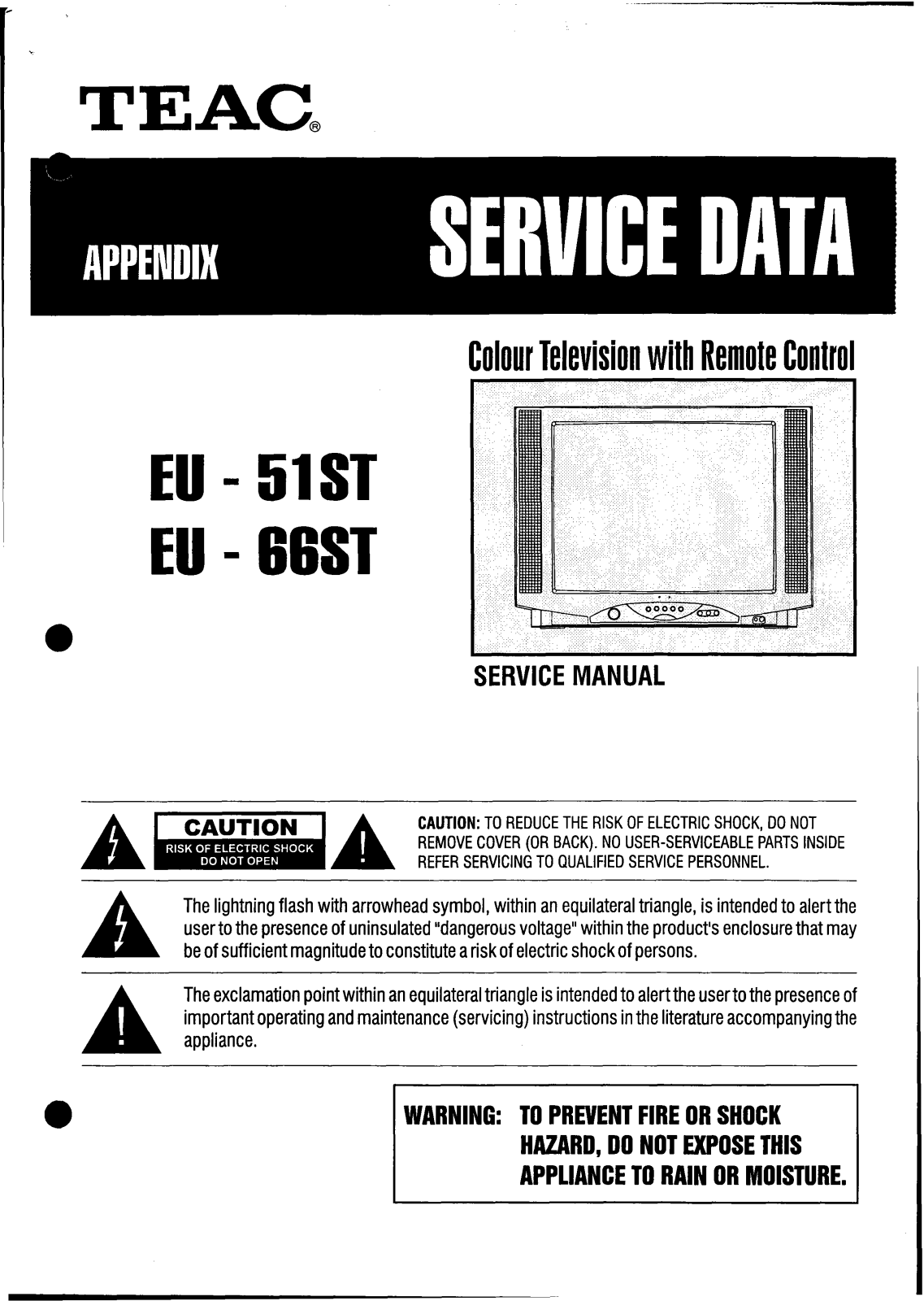 TEAC EU-66-ST Service manual