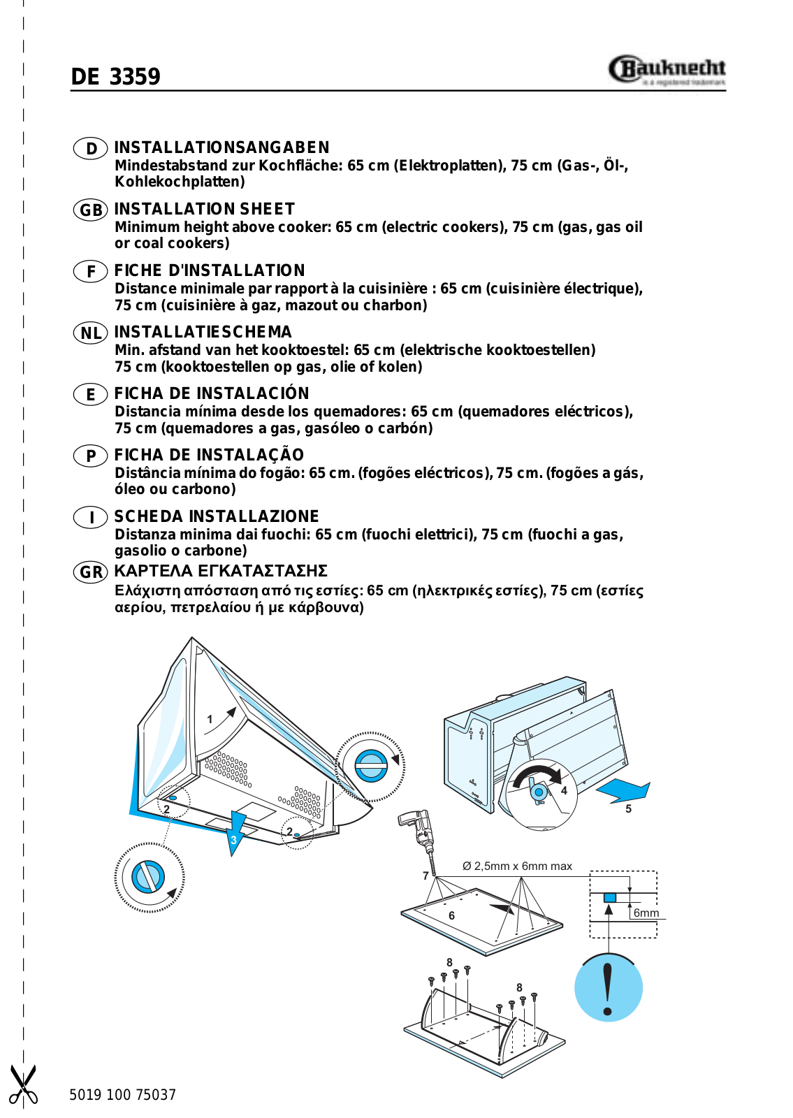 Whirlpool DE 3359 WH, DE 3359 GY, DE 3359 SW INSTRUCTION FOR USE