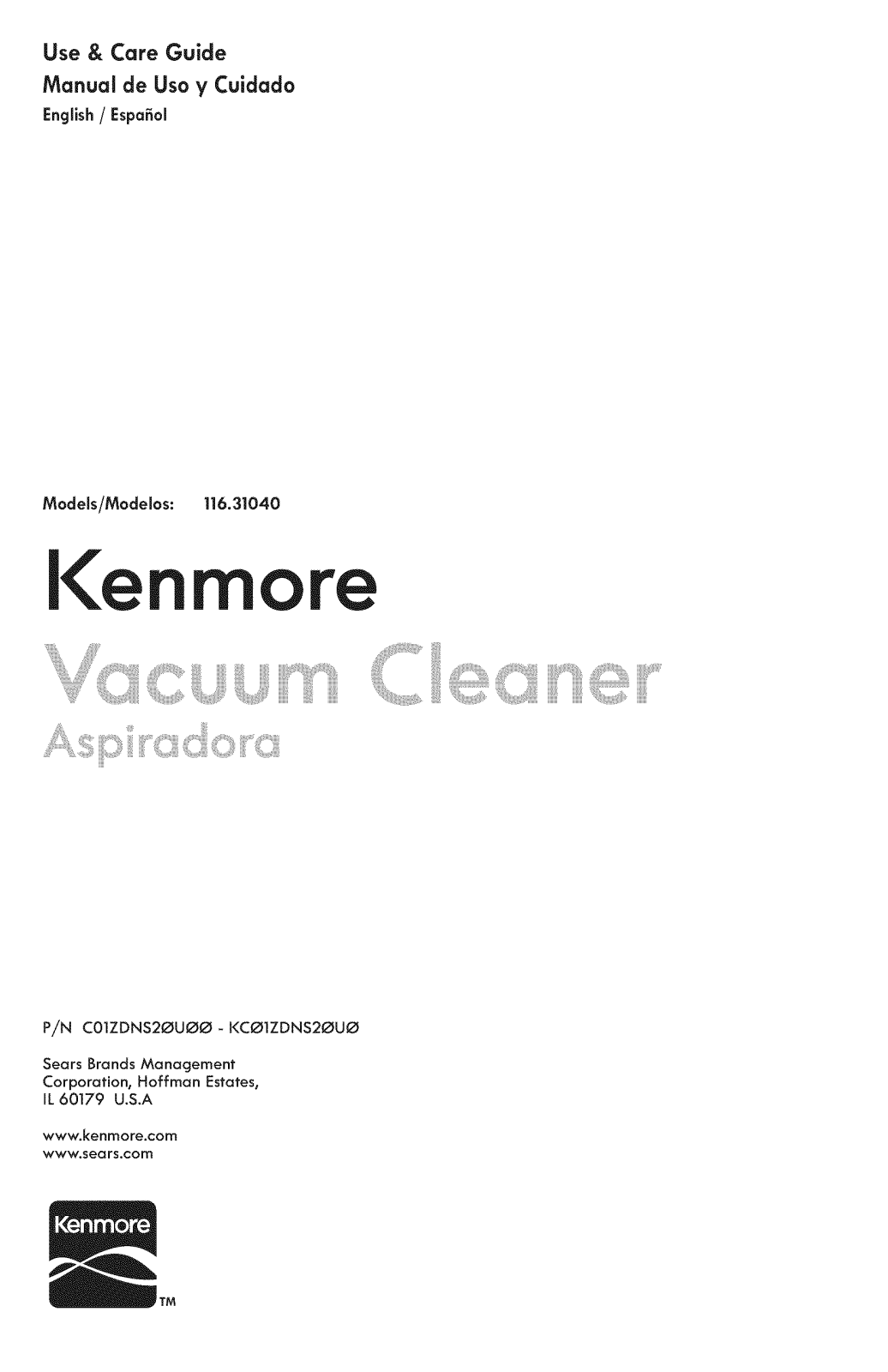 Kenmore 11631040905 Owner’s Manual