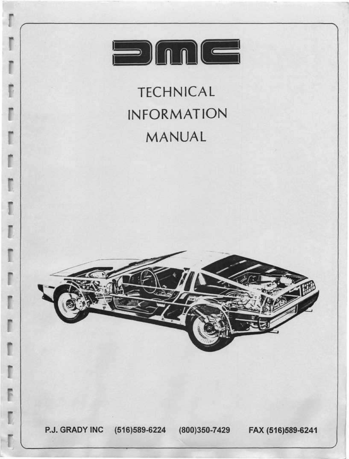 DMC DeLorean 1981 Technical Information Manual - ManualMachine.com