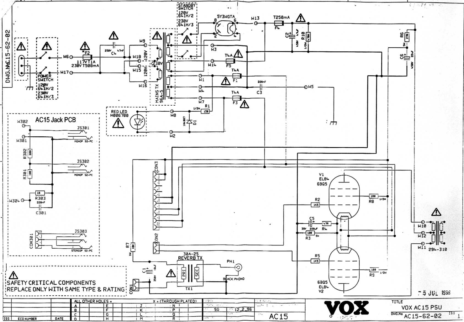 Vox 1996pa, ac1596pa schematic