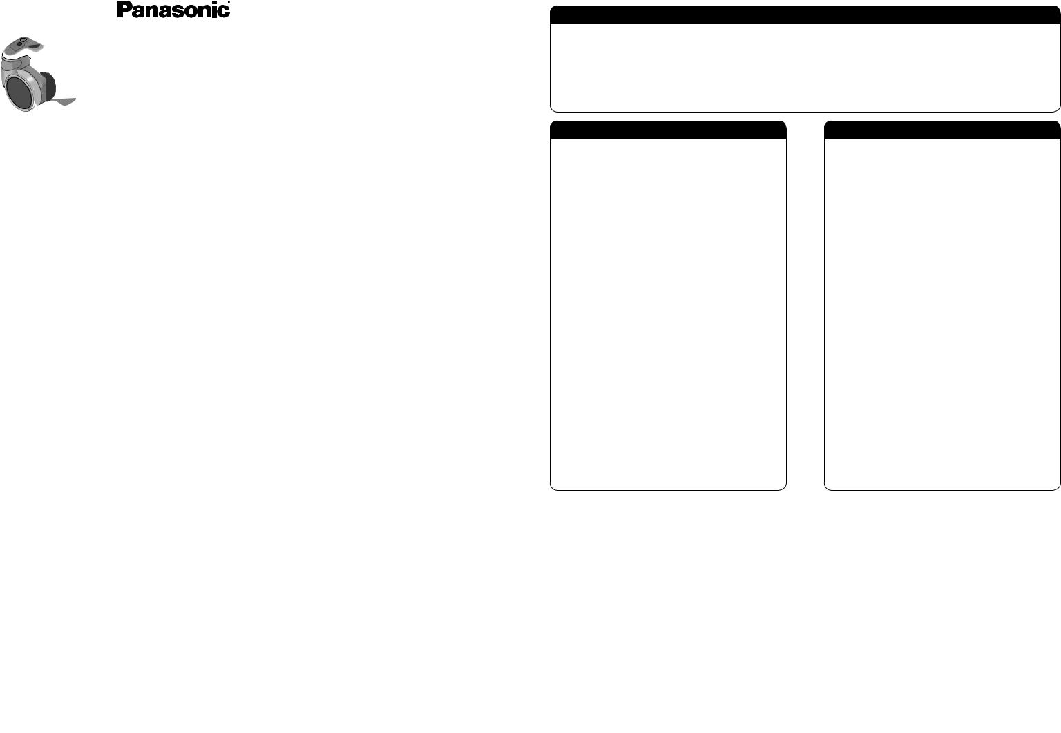 PANASONIC DMC-LZ30E User Manual