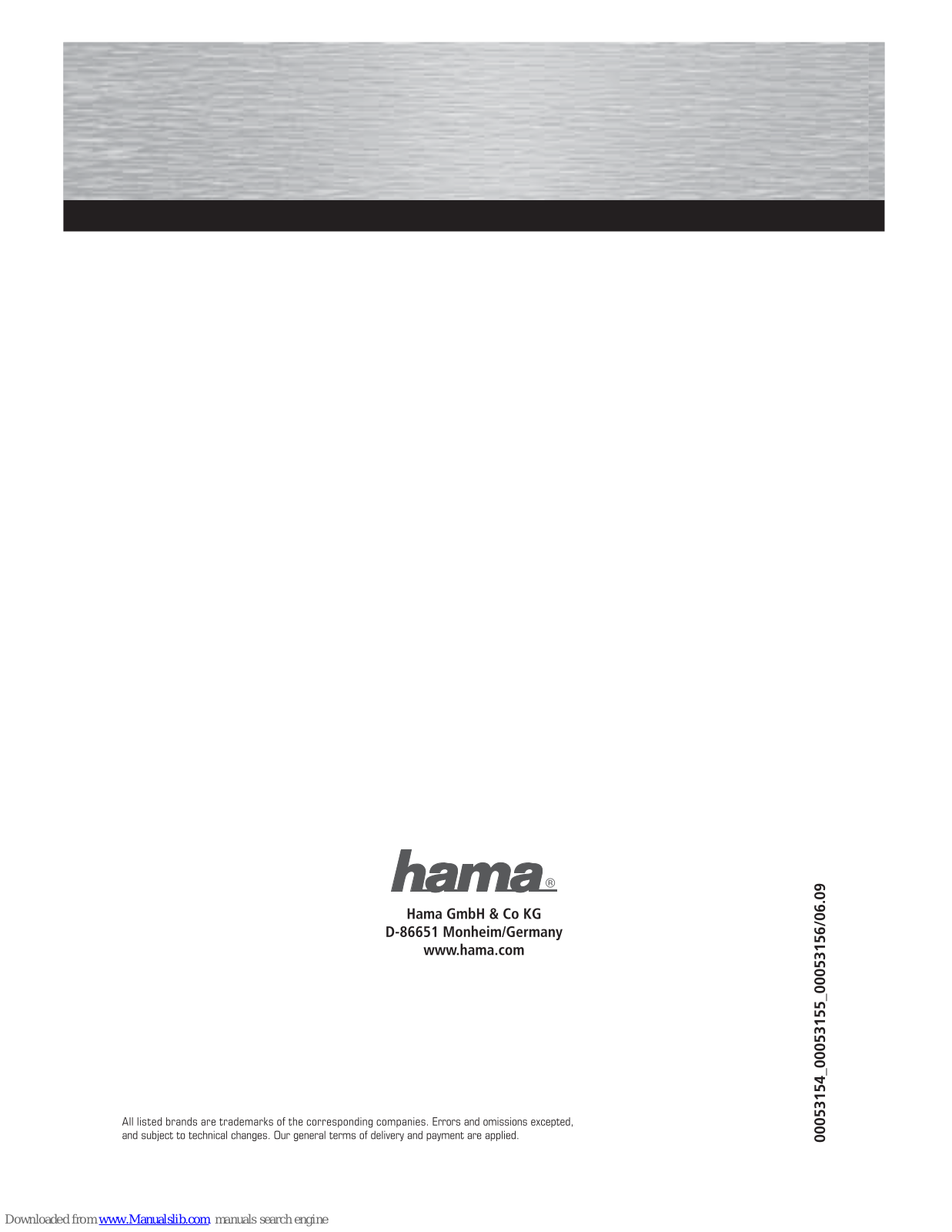 Hama 53154, 53155, 53156 Operating Instruction - ManualMachine.com
