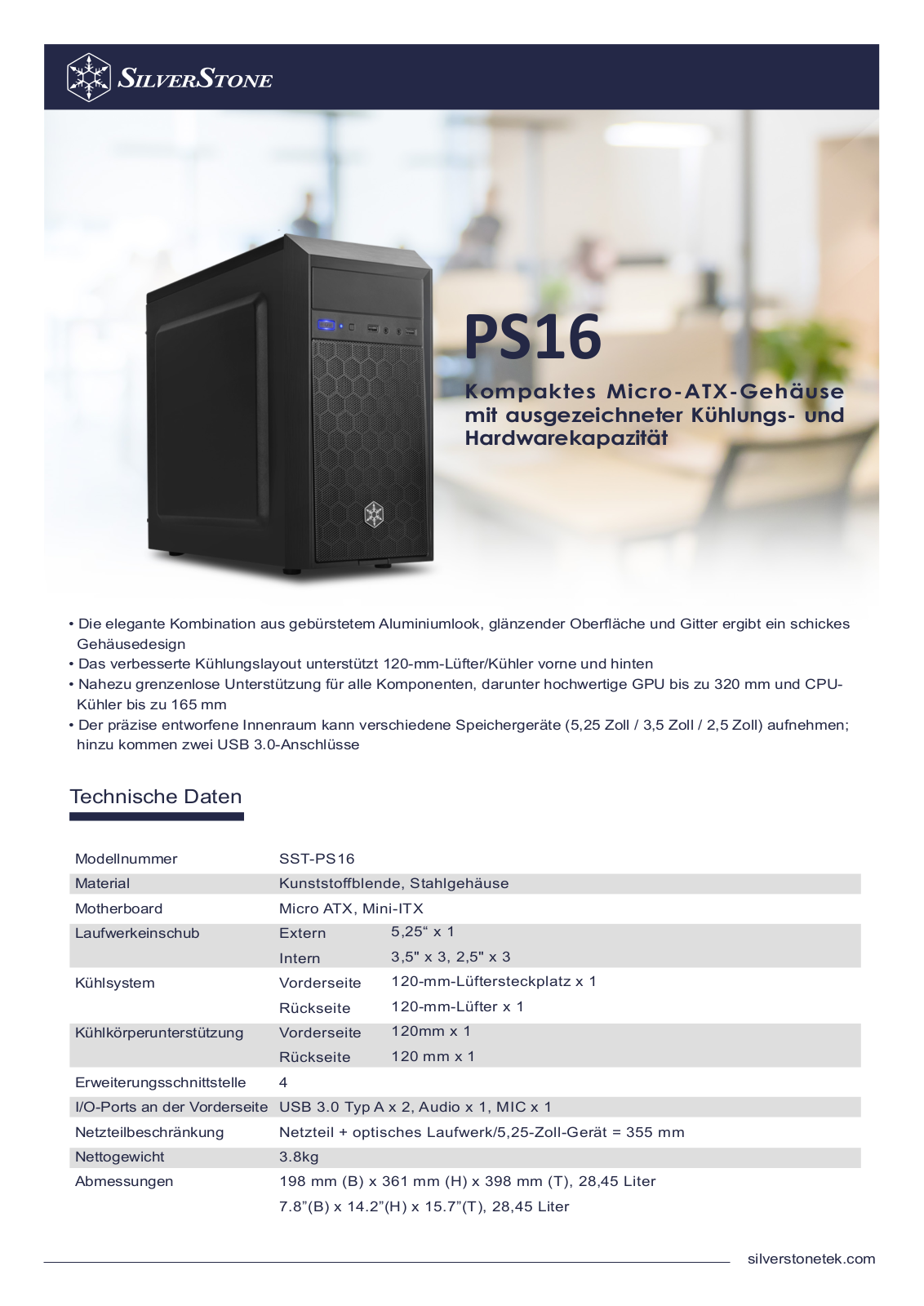 SilverStone SST-PS16B User Manual