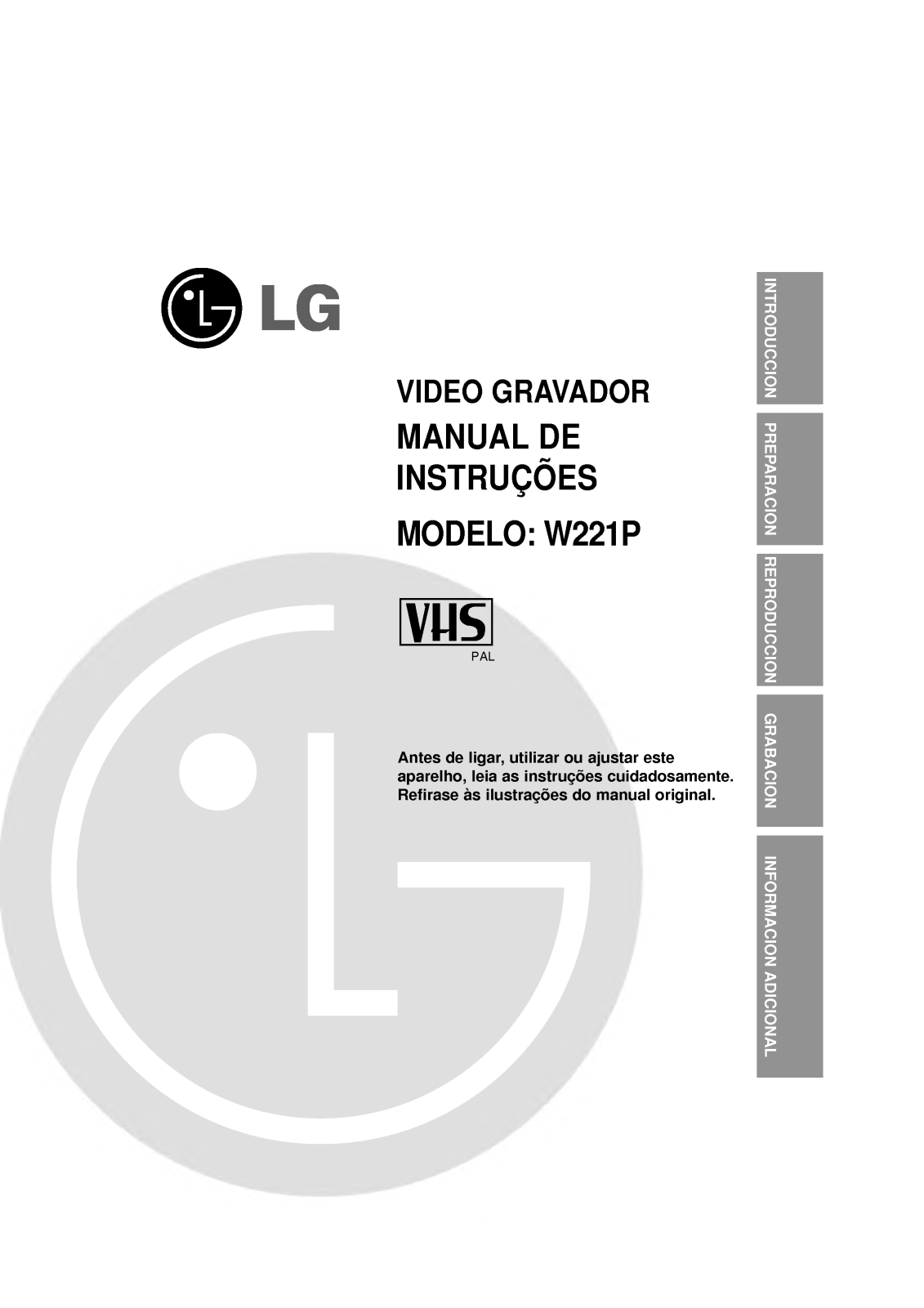 Lg w221p User Manual