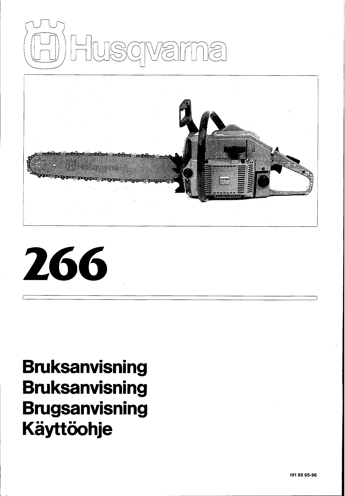 Husqvarna 266 User Manual