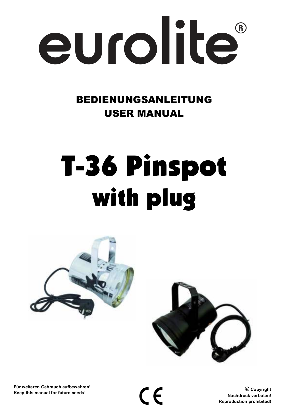 Eurolite T-36 Pinspot User Manual