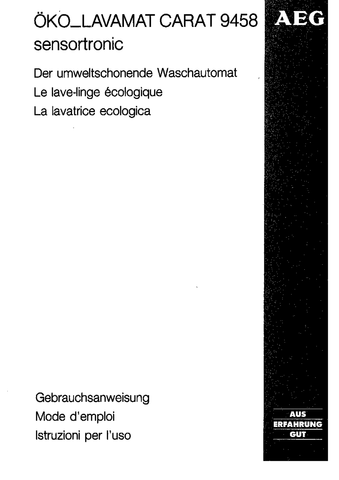 AEG LAV9458 User Manual - ManualMachine.com
