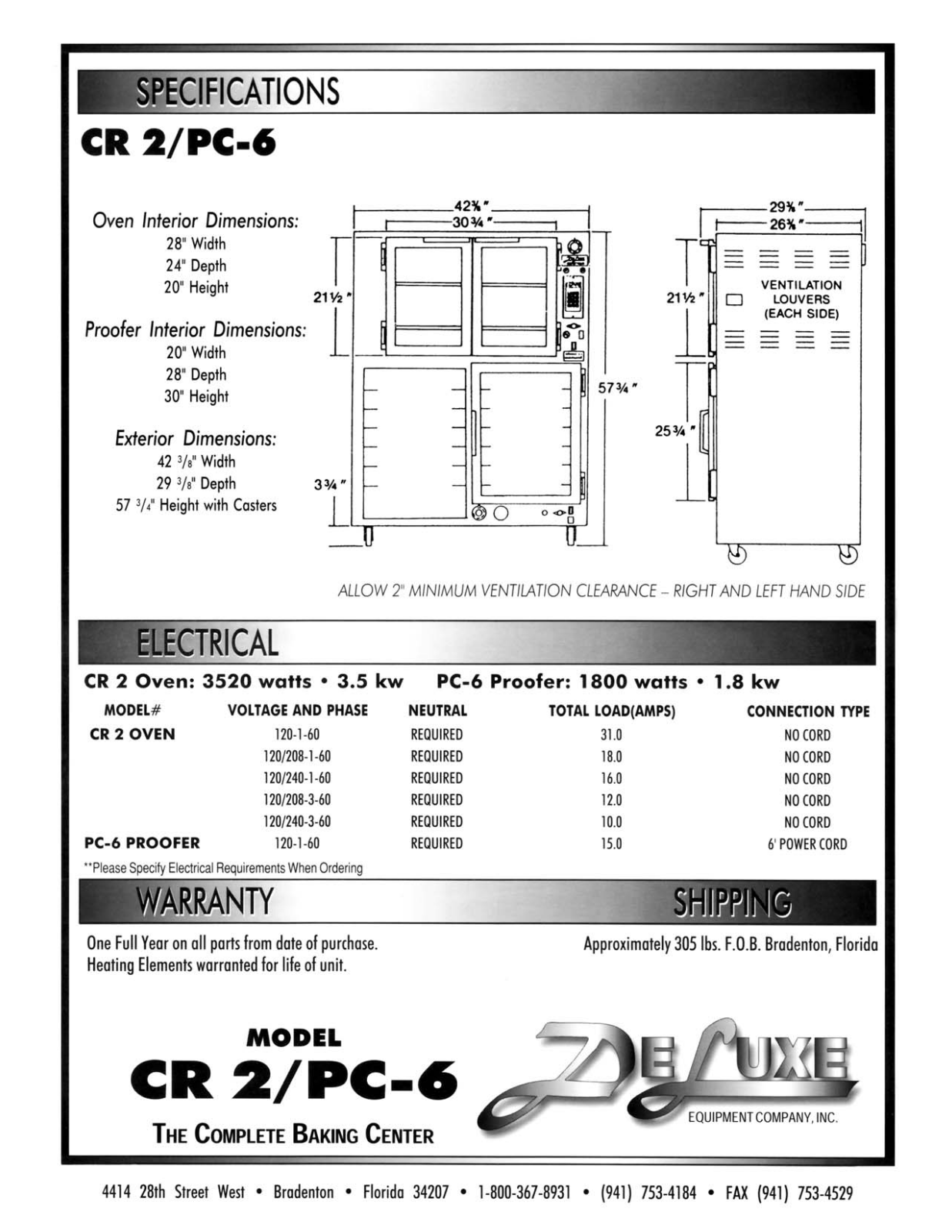 Deluxe CR 2-PC-6, CR 2 User Manual