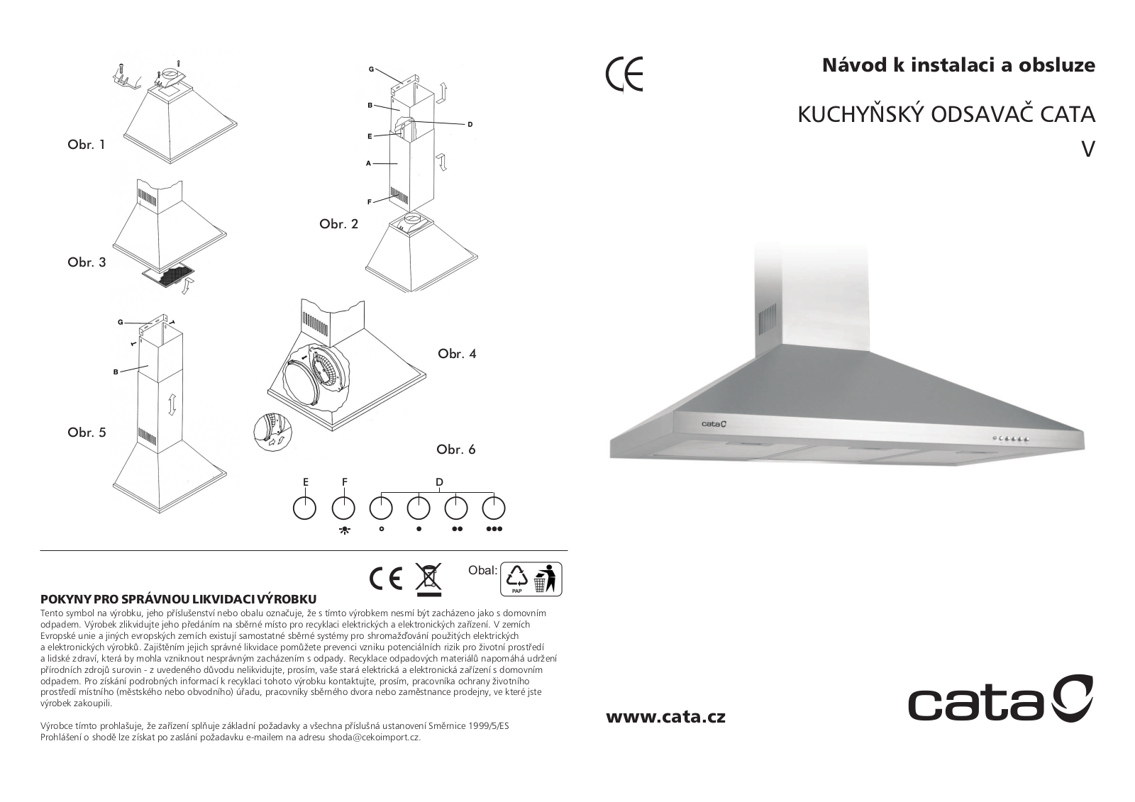 CATA V 600 User Manual