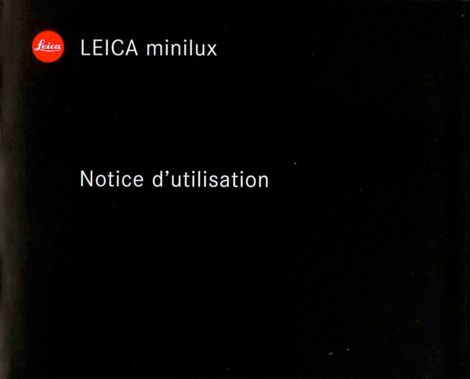 LEICA Minilux Instruction Manual