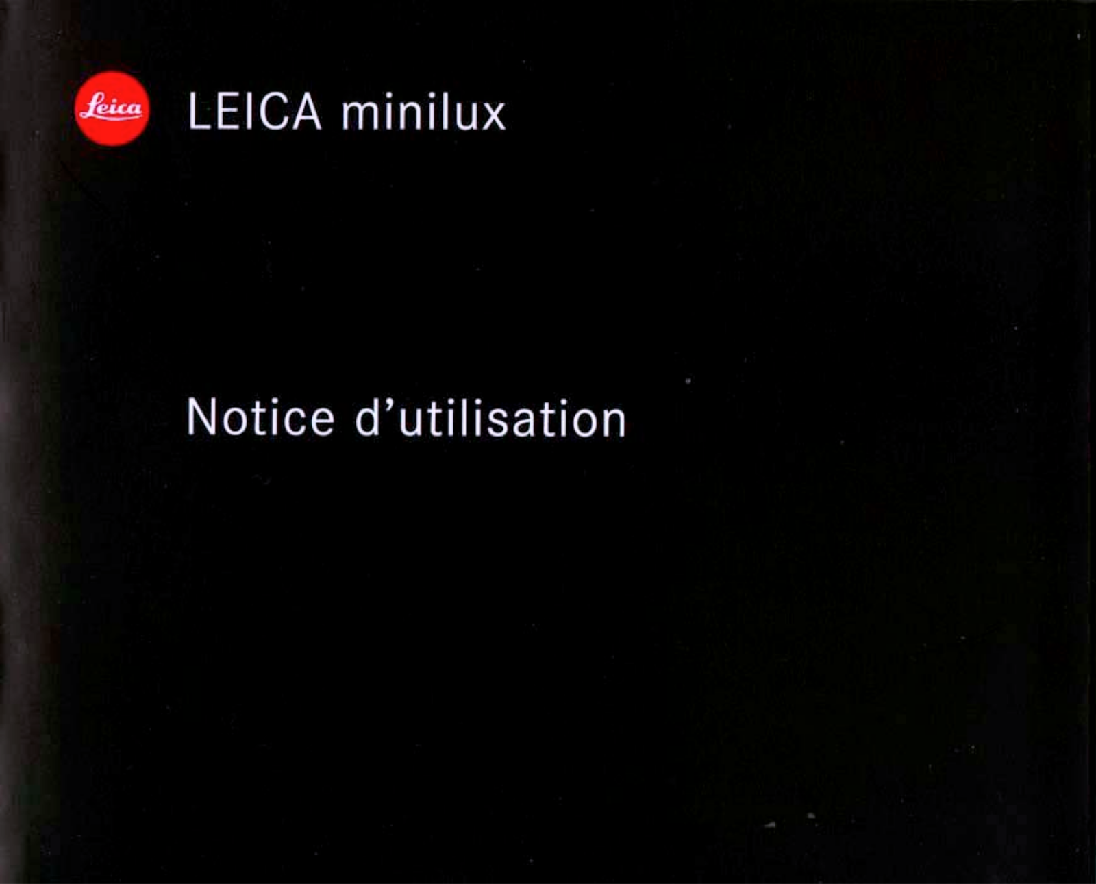 LEICA Minilux Instruction Manual