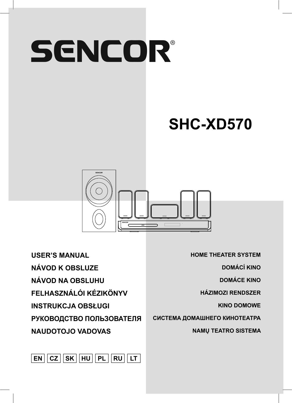 Sencor SHC XD570, SHC-XD560 User Manual
