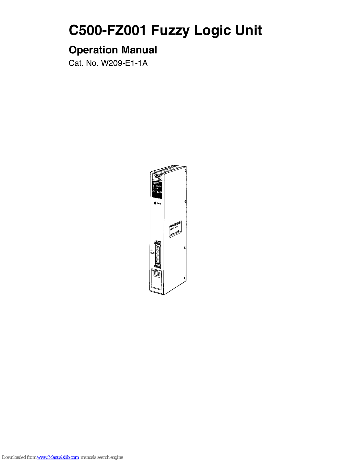 Omron C500-FZ001 Original Operation Manual