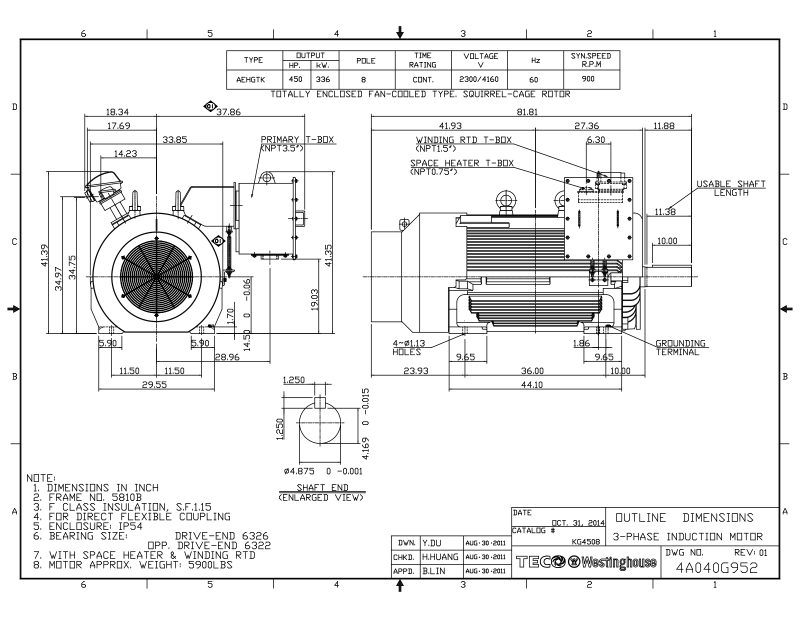 Teco KG4508 Reference Drawing