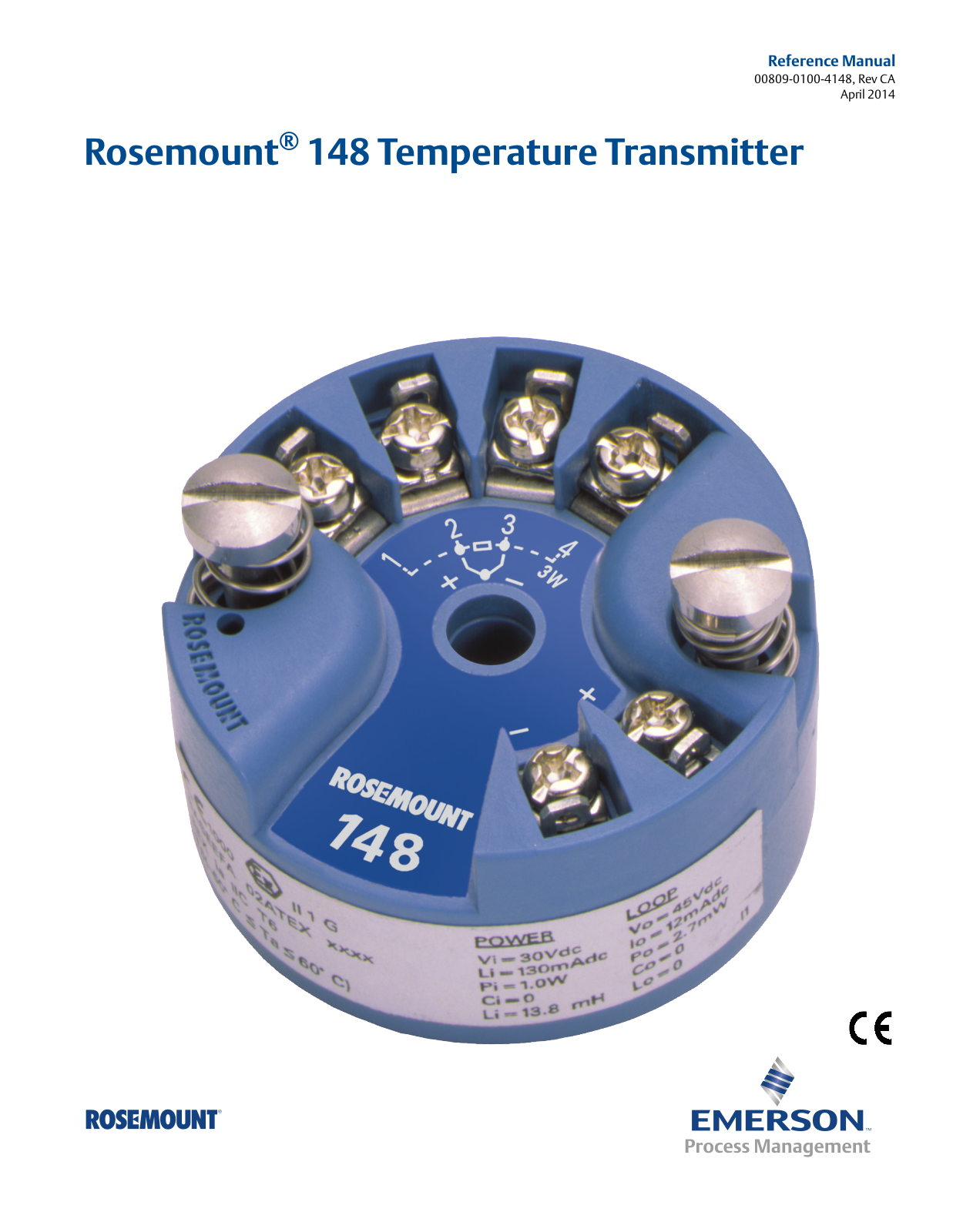 Rosemount 148 Operating Manual