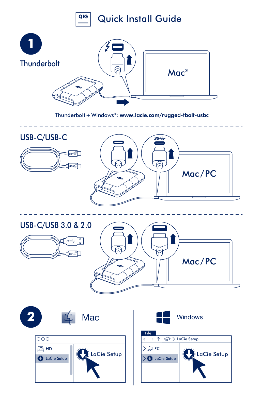 Lacie STFS2000800 Quick Start Guide