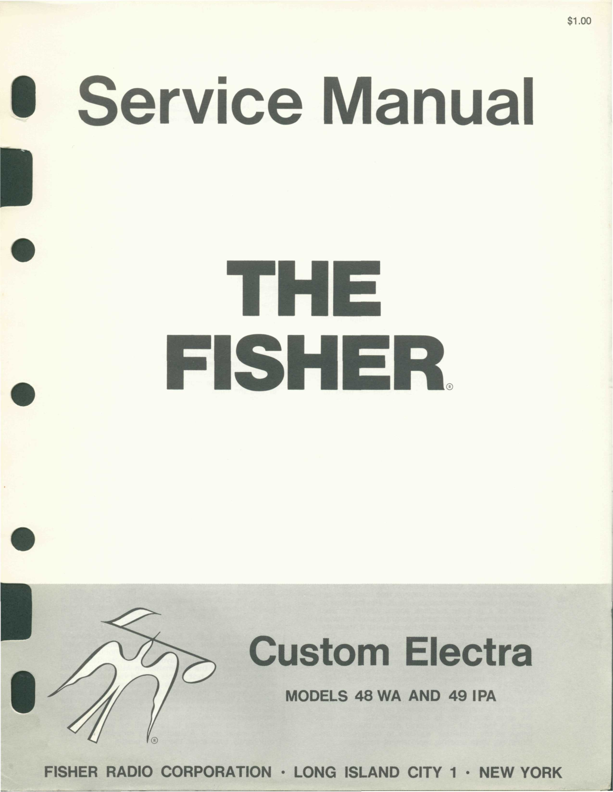 Fisher Electra-48-WA, Electra-48-IP Service Manual