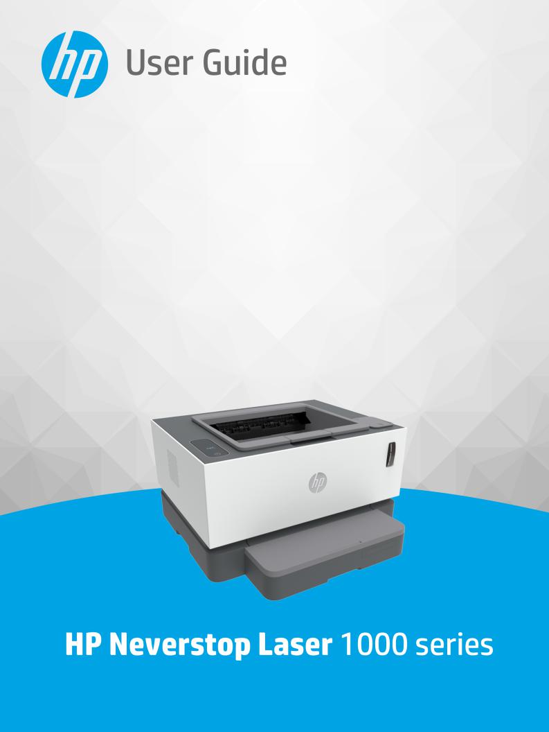 HP Neverstop laser 1001nw User Manual
