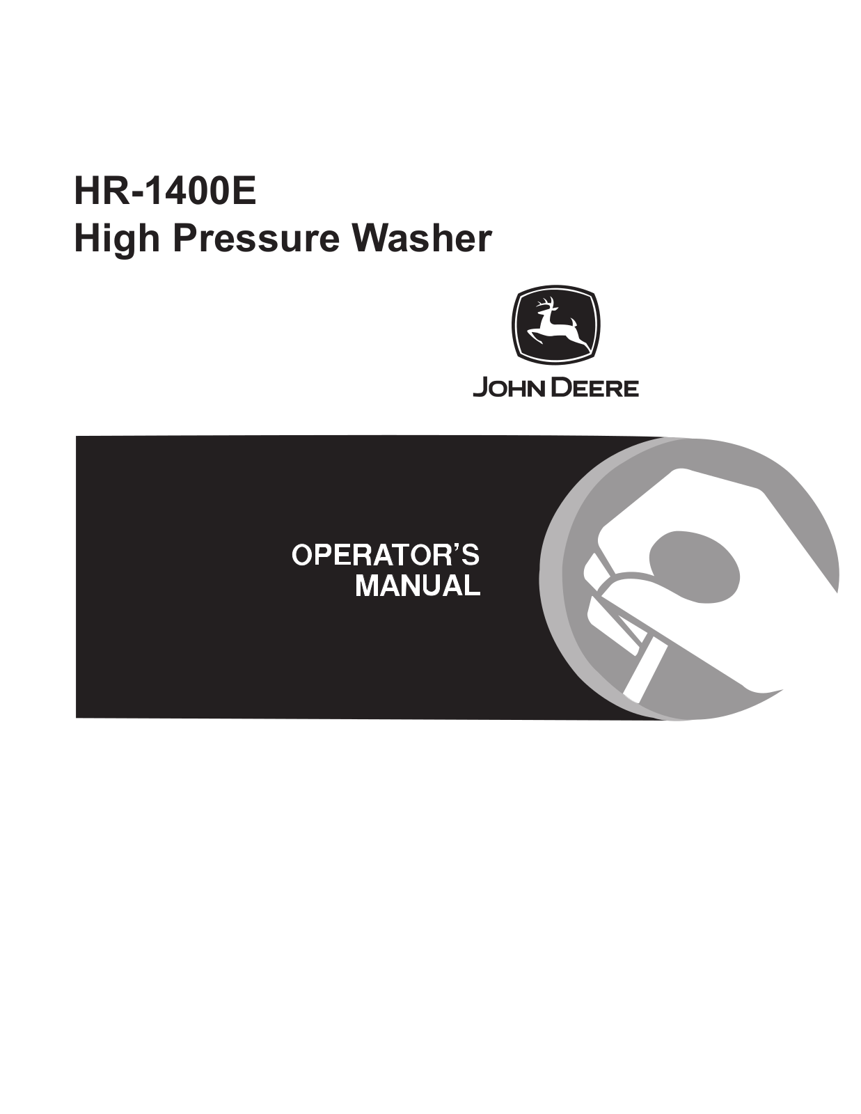 John Deere HR-1400E User Manual