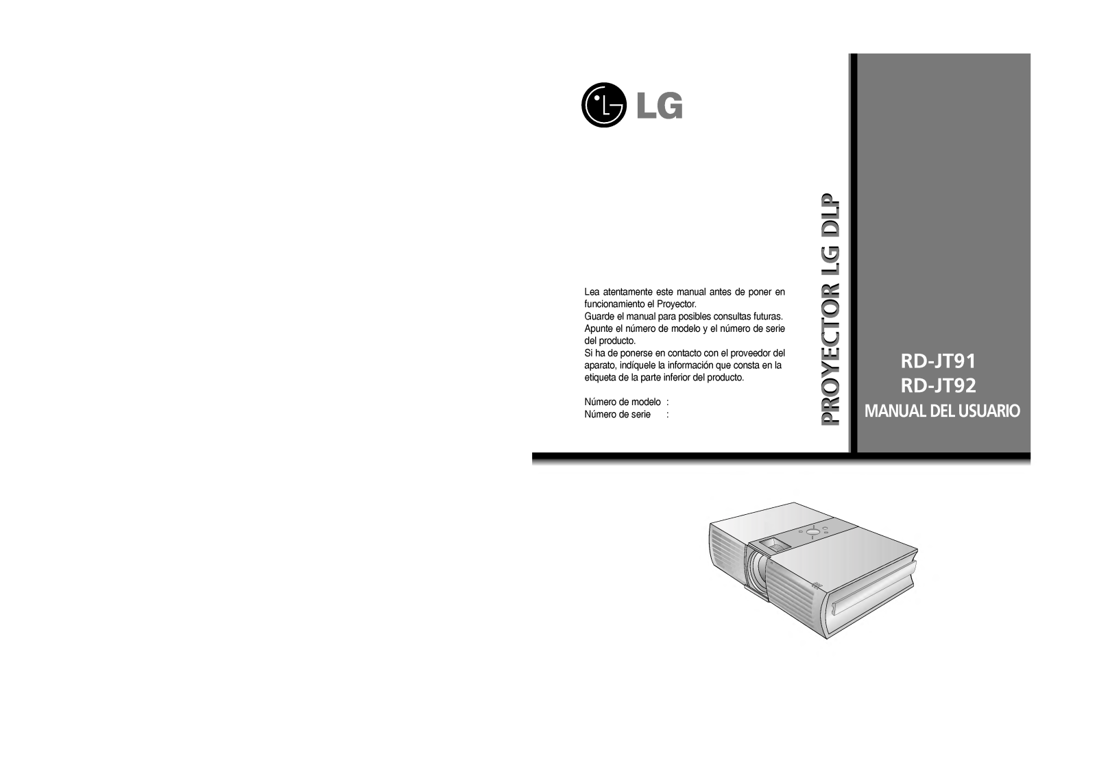 Lg RD-JT91 User Manual