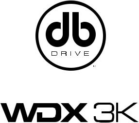 Db WDX8 3K, WDX6.5 3K, WDX 10 3K User Manual
