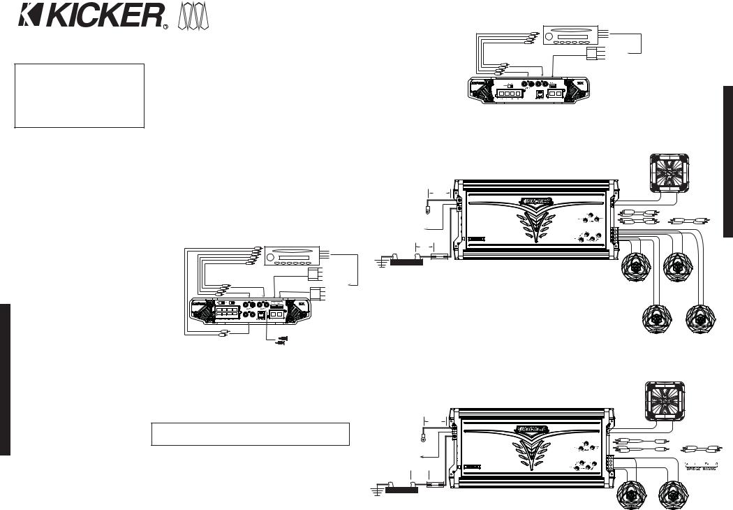 Kicker ZX550.3, ZX SERIES ZX700.5 User Manual  Kicker Zx700 5 Wiring Diagram    ManualMachine.com