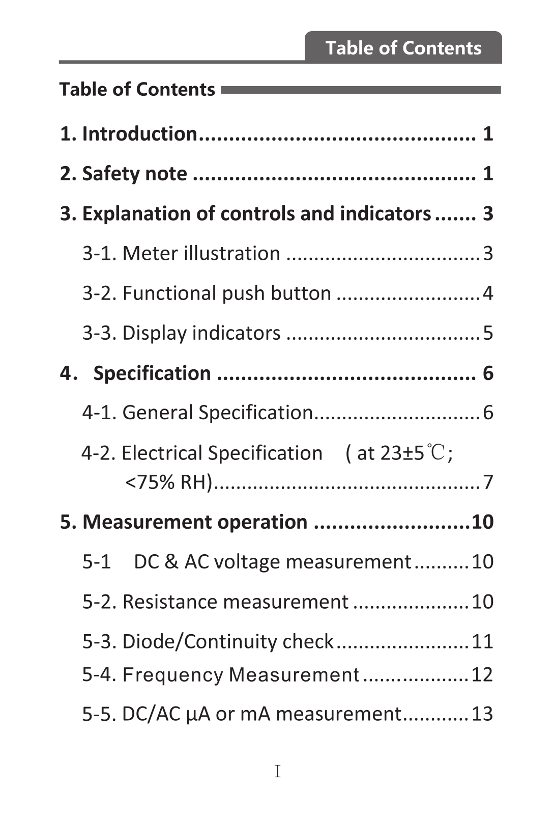 Peakmeter PM8233D User Manual