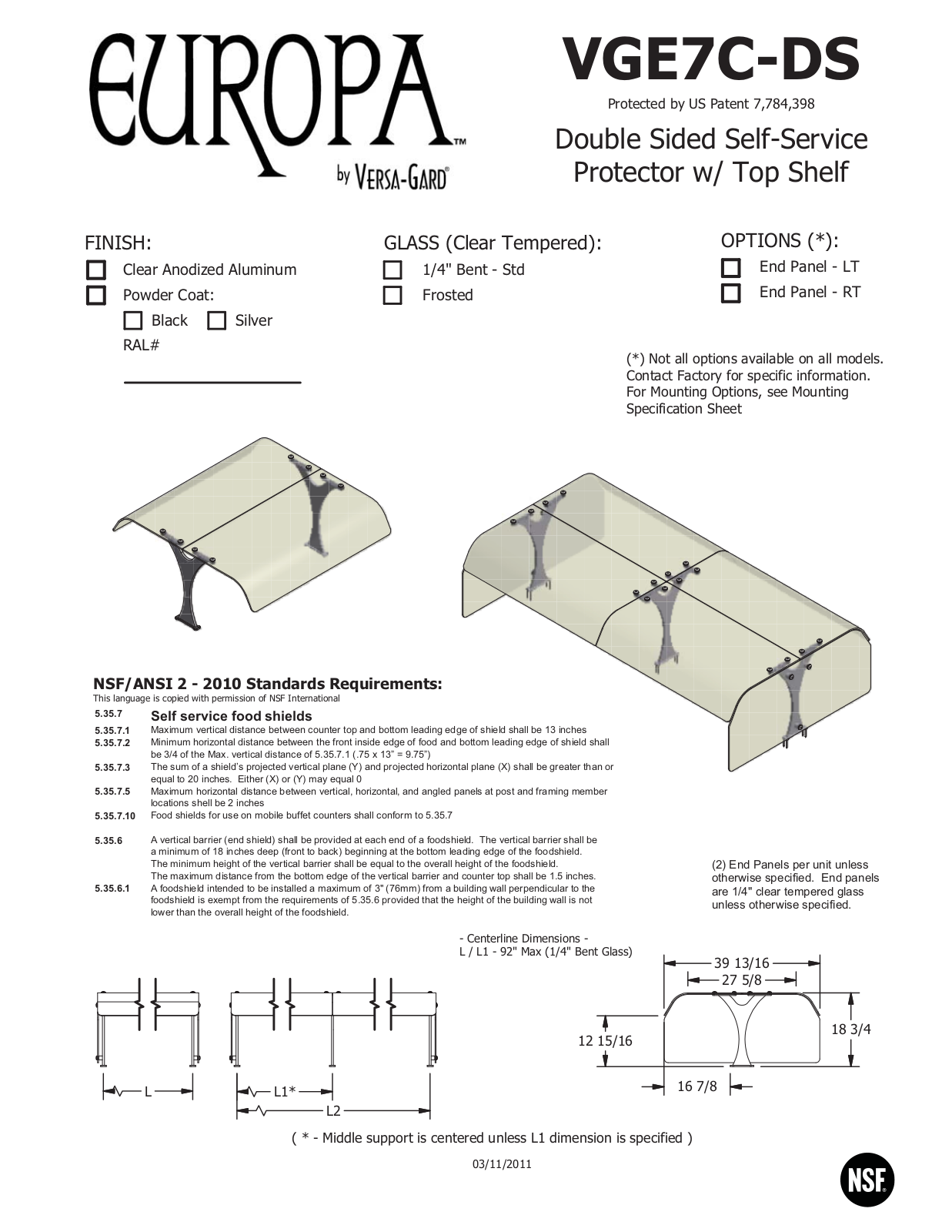 Atlas Metal VGE7C-DS User Manual