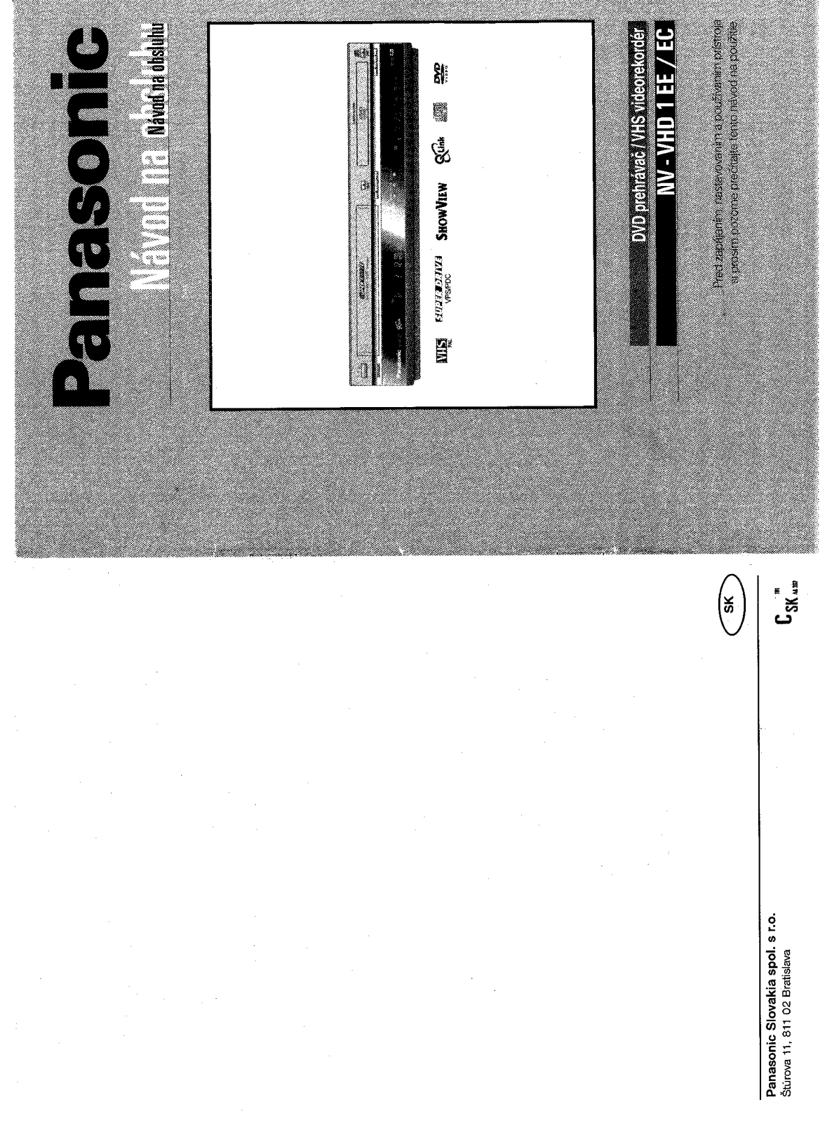 Panasonic NV-VHD1EE, NV-VHD1EC User Manual