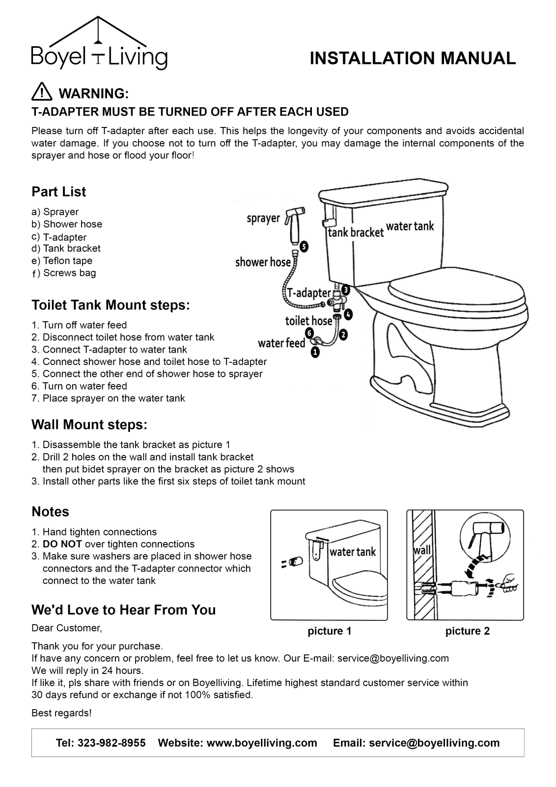 Boyel Living BOYE2277 Installation & Assembly - ManualMachine.com