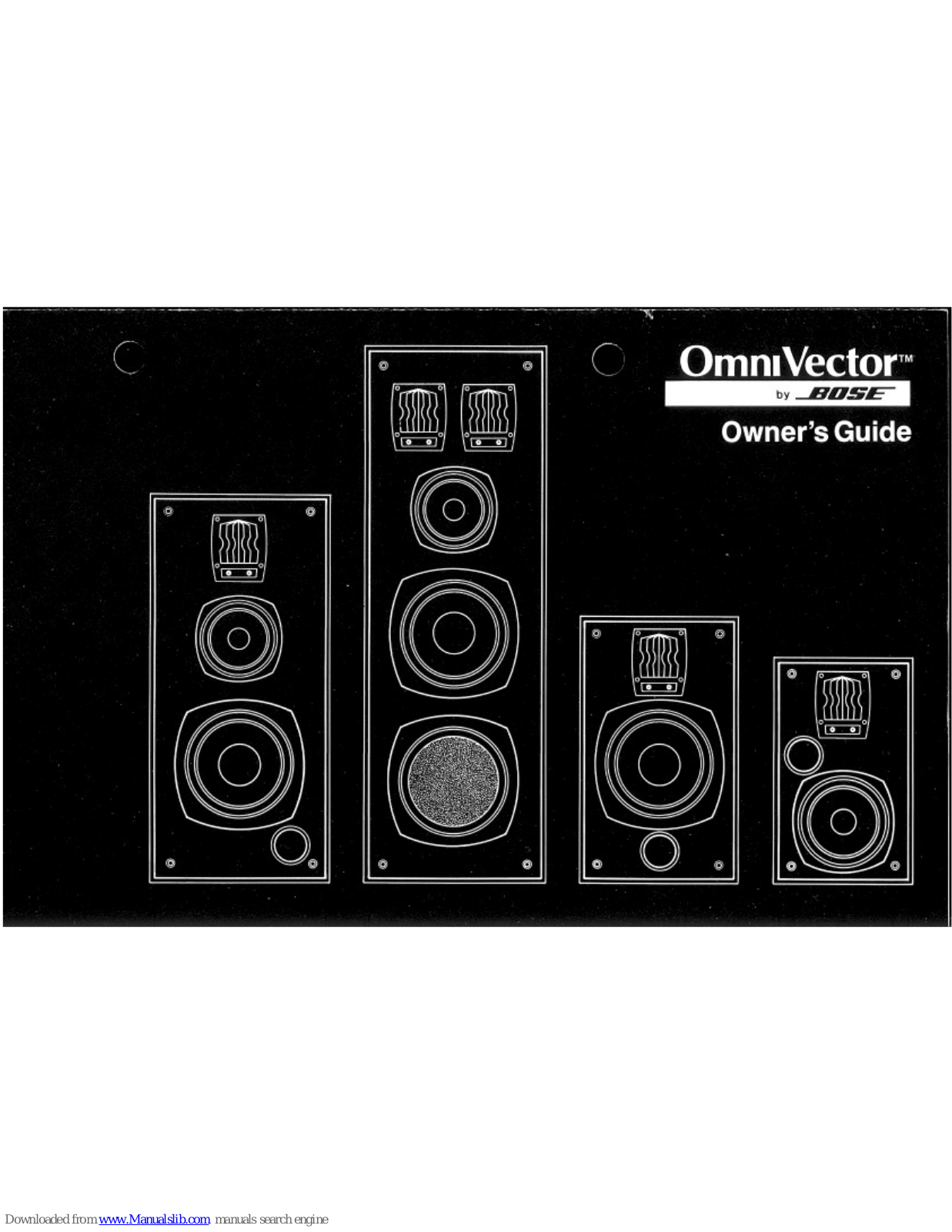 Bose OmniVector One, OmniVector Two, OmniVector Three, OmniVector Four Owner's Manual