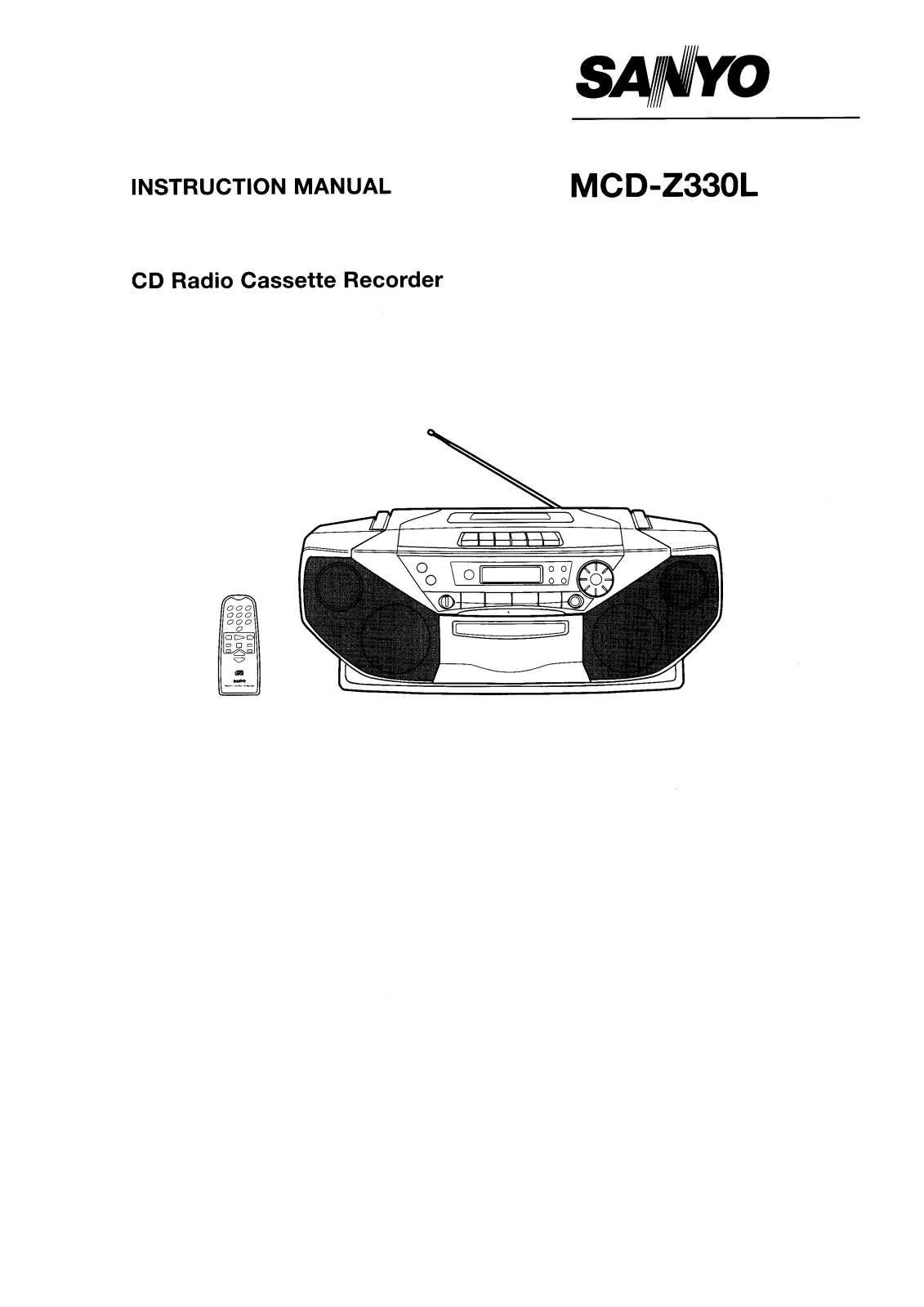 Sanyo MCD-Z330L Instruction Manual