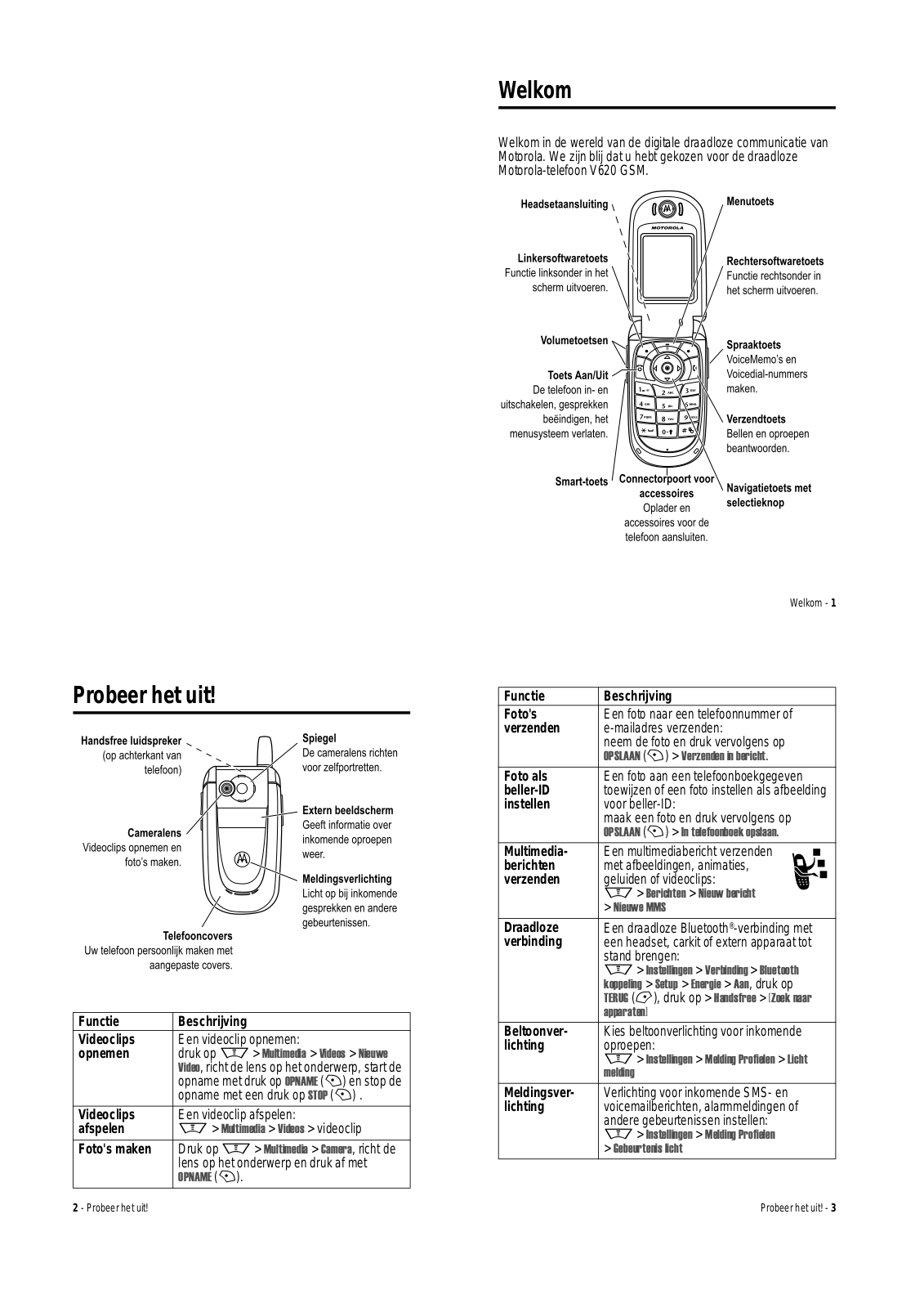 Motorola V620 User Manual