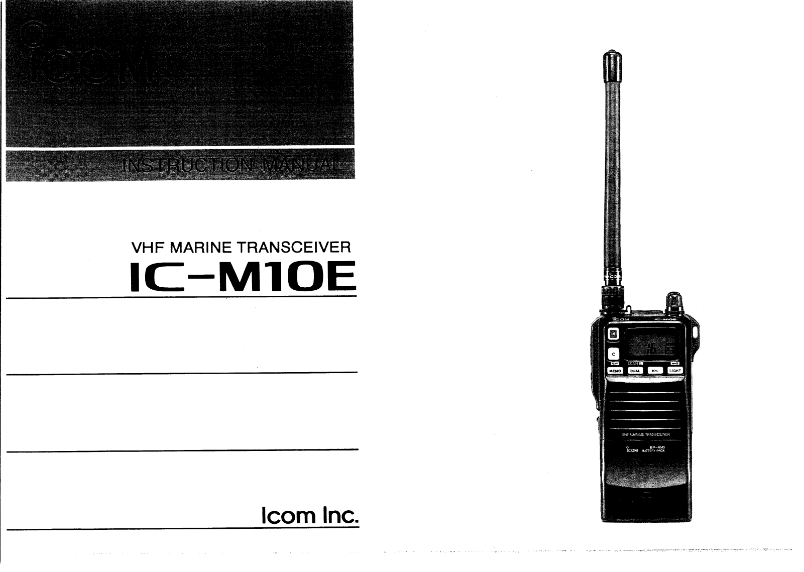 Icom IC-M10E User Manual