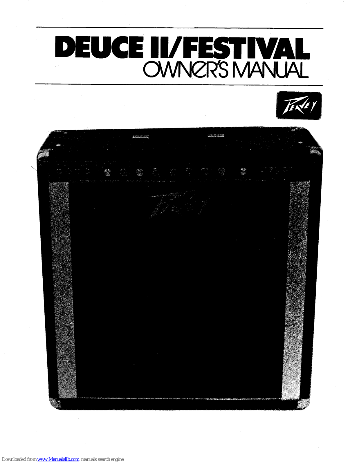 Peavey Deuce II, Festival Owner's Manual